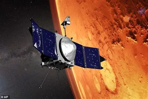 NASA deep-space probe observing a distant interstellar object near Earth