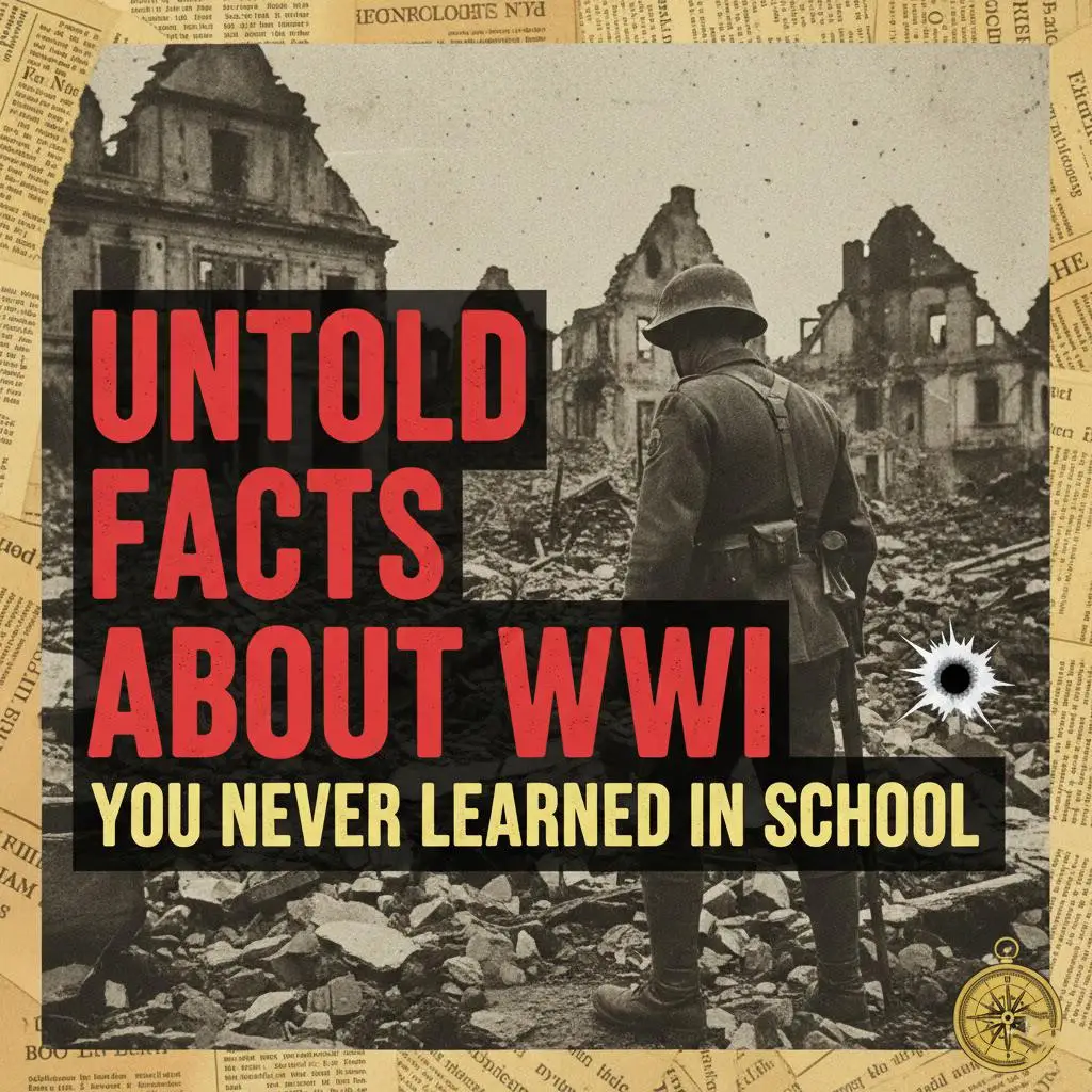 Collage of untold World War II artifacts and secrets